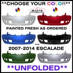 New Front Bumper For 2007-2014 Escalade Painted *choose Your Color* GM1000816. Fixed Price $458.58.
