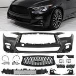 5/13 Pc Front Bumper Grille Set For 2018-2024 Infiniti Q50 Sport W/o Sensor. Fixed Price $428.99.