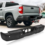Steel Black Rear Step Bumper Compatible With 2014-2021 Toyota Tundra. Fixed Price $369.99.