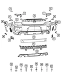 Genuine Mopar Fascia Support Bracket Left 68445017AA. Fixed Price $10.69.