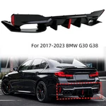 Gloss Black Big Fin M5 Style Led Rear Bumper Diffuser Kit For 17-23 Bmw G30 G38. Fixed Price $229.99.