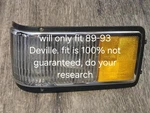 1989 1990 1991 1992 1993 Cadillac Deville Lh Driver Turn Signal Marker 5975053. Fixed Price $84.95.