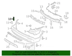 ( )genuine Kia 86653 2P000 Bracket-rear Bumper Side Upper Lh 2011-2015 Sorento. Fixed Price $11.55.