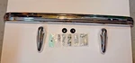 Brand New Rear Bumper With Hardware, Grommets, Overriders 1955-1962 Mga. Fixed Price $586.50.