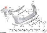 Genuine Bmw X6 F96 Sac Mount Bumper Rear Right 51128075214. Fixed Price $128.32.
