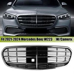 Chrome Front Grille For 2021-2024 Mercedes Benz W223 S500 S580 S560 S450L. Fixed Price $220.30.