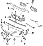 Genuine Mazda Support Bracket NA01-50-160. Fixed Price $24.83.