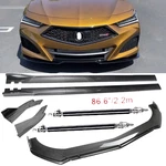 Carbon Fiber Front Bumper Lip Spoiler Side Skirt Body Kits For Acura Tlx 15-20. Fixed Price $229.99.