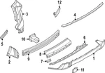 Genuine Nissan Bumper Filler 85014-4MT1H. Fixed Price $288.65.