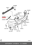 Genuine Oe Bumper Support Mount 6410B014 For Mitsubishi 6410-B014. Fixed Price $11.58.