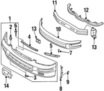 Genuine Nissan Bumper Cover Clip 66824-01G00. Fixed Price $11.39.