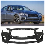 Front Bumper Cover W/tow Hook For Infiniti Q50S Sport 2014-2017. Fixed Price $234.99.