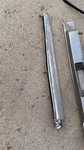 1972-89 Mercedes R107 Chrome Trunk Rear Molding Trim Set. Fixed Price $49.95.