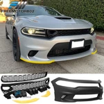 Fits 15-23 Dodge Charger Srt Front Bumper Cover + Updated 2019 Style Grilles. Fixed Price $609.99.