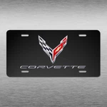 Corvette Chevrolet Carbon Fiber Look Inspired Novelty License Plate Tag. Fixed Price $15.98.