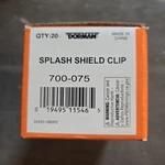 Bumper Cover Retainer-engine Splash Shield Hardware Dorman 700-075. Fixed Price $17.99.