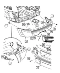 Genuine Mopar Fascia Retainer Left 5159079AA. Fixed Price $56.29.