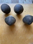 1957 1958 Cadillac Front Bumper Rubber Tips Bullet Guard Caps Dagmar Set 4. Fixed Price $250.00.