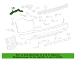 New Oem Genuine 2024-25 Toyota Highander Bumper Cover Support Rail 52156-0E160. Fixed Price $35.95.