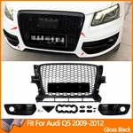 RSQ5 Style Honeycomb Front Lower Grille+fog Light Grilles For Audi 2009-2012. Fixed Price $231.40.