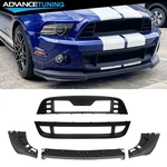 Fits 10-14 Ford Mustang GT500 Oe Style Upper Lower Grille +3PCS Front Bumper Lip. Fixed Price $441.99.
