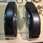 Porsche 911/912 Front Bumper Guards # 901 505 032 27 And 031. Fixed Price $475.00.