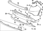Genuine Honda Corner Cover 04718-3W0-A00ZZ. Fixed Price $132.27.