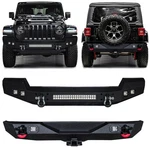 Vijay For 2007-2017 Jeep Wrangler Jk Front Bumper Rear Wtih Led Lights. Fixed Price $259.99.