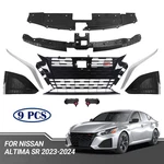 For 2023-2024 Nissan Altima Sr Front Bumper Grill Kit W/gloss Black Molding Trim. Fixed Price $146.95.