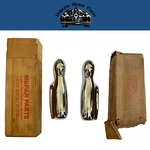 Nos Rear Bumper Guards For 1949-1951 Desoto Models #1319583 & #1319584. Fixed Price $375.00.
