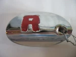 1949 Full Size Ford 8A-7043514-A Trunk Lock Keyhole Cover. Fixed Price $28.49.