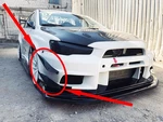 Carbon Varis Style Look Front Bumper Canards (full Set) For Mitsubishi Evo X V9. Fixed Price $413.77.