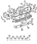 Genuine Mopar Rear Bumper Bracket Right 68349548AB. Fixed Price $20.64.