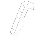 Genuine Mitsubishi Side Retainer 6410C964. Fixed Price $17.86.