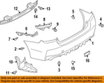 Subaru Oem 15-21 Wrx Sti Rear Bumper Components-upper Bracket 57707VA121. Fixed Price $13.73.