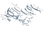 Genuine Mercedes-benz Basic Carrier Bumper 206-885-58-05. Fixed Price $91.00.