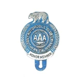 Automobile Club Bear License Plate Fob Topper, Aaa, Painted Antique Finish. Fixed Price $23.99.