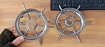 Packard Clipper Hood Grille Trunk Ship Wheel Emblem Great Condition 2 Pieces. Fixed Price $150.00.