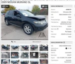 (local Pickup Only) Rear Bumper Fits 09 Murano 4512422. Fixed Price $125.00.
