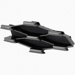 Front Tow Hook Cover Mounts In Grille Without F-sport Fits 21-25 Lexus IS300. Fixed Price $53.64.
