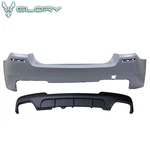 Fits 11-16 Bmw F10 Rear Bumper M-p Style Cover Twin Muffler Dual Outlet -pp. Fixed Price $439.99.