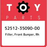 52512-35090-D0 Toyota Filler, Front Bumper, Rh 5251235090D0, New Genuine Oem Par. Fixed Price $40.26.