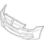 Genuine Bmw Trim Cover, Bumper, Primered 51-11-8-055-287 New. Fixed Price $1251.36.