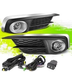 3-STRIP Fog Light Lamps W/switch+bulb For Honda Civic 2/4-DR Lx Ex 16-17 Chrome. Fixed Price $83.00.
