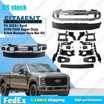 Fit 2023+ Ford F250 F350 Super Duty Chrome Front Bumper Face Bar Kit W/ Fog Lamp. Fixed Price $793.99.