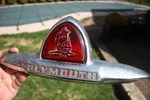 47-49 Plymouth Vintage Trunk Emblem W/ Glass Lens Sedan 13539 13543 13709. Fixed Price $55.00.