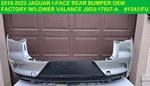 2019-2023 Jaguar Ipace I-pace Rear Bumper Cover Oem W/lower Valance J9D317927A. Fixed Price $599.50.