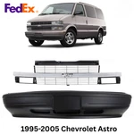 Front Bumper Cover Primed Plastic & Grille Assembly For 1995-05 Chevrolet Astro. Fixed Price $982.40.