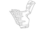 Genuine Mercedes-benz Bumper Cover Spacer Panel 247-885-67-09. Fixed Price $57.60.