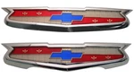New Hood & Trunk Lid Emblem Set W/bezels For 1955 Chevy 150 210 Bel Air Nomad. Fixed Price $214.99.
